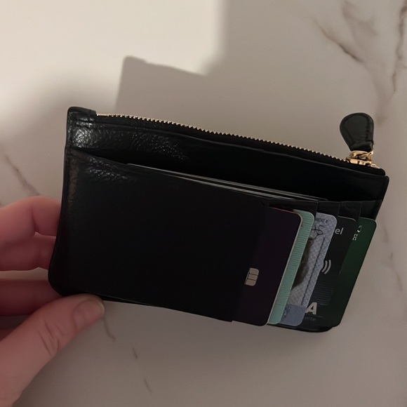 Balenciaga Black Long Essential Coin & Card Holder - Picture 3 of 8